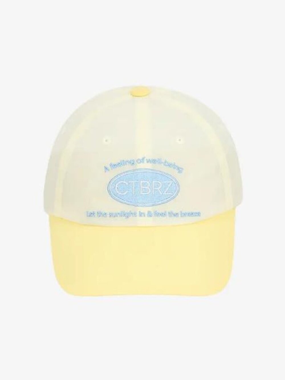 CITYBREEZE Women's CTBRZ Nylon Color Block Ball Cap in Yellow